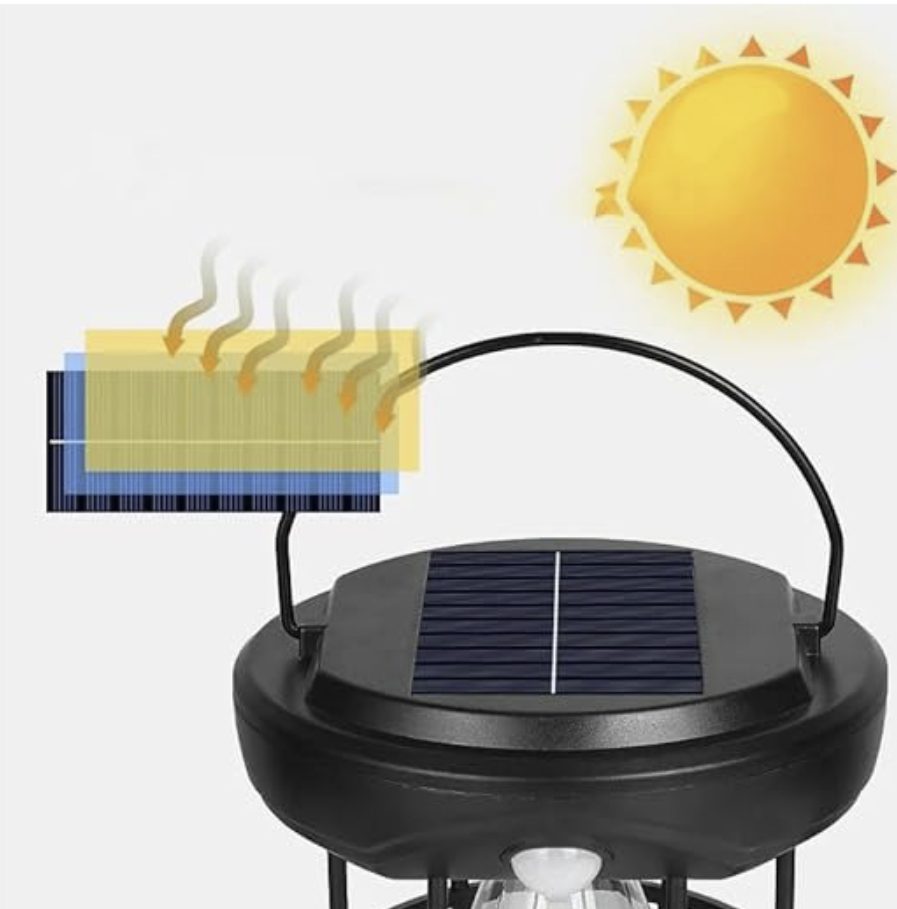 Lámpara para Camping Solar con Sensor